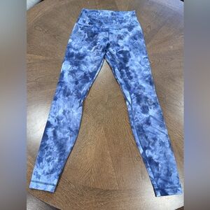 Lululemon Align High Rise Leggings Tie Dye Purple - Size 6